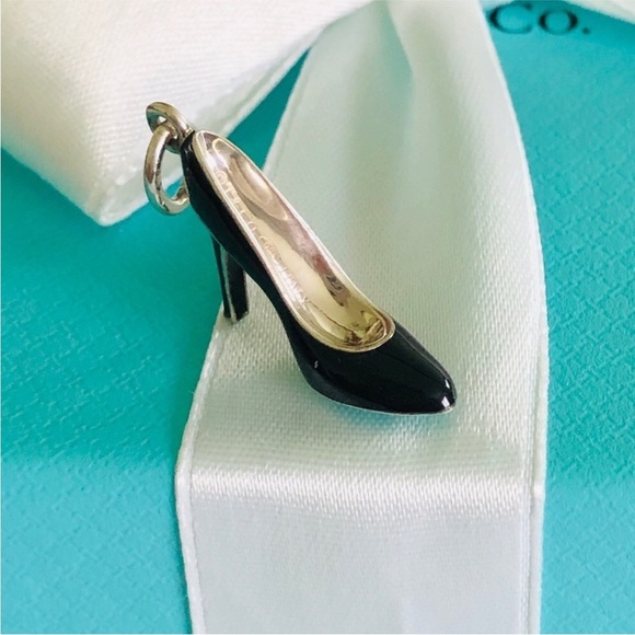 🎅Tiffany & Co. High Heel Charm Blue Enamel Bottom - Picture 5 of 11